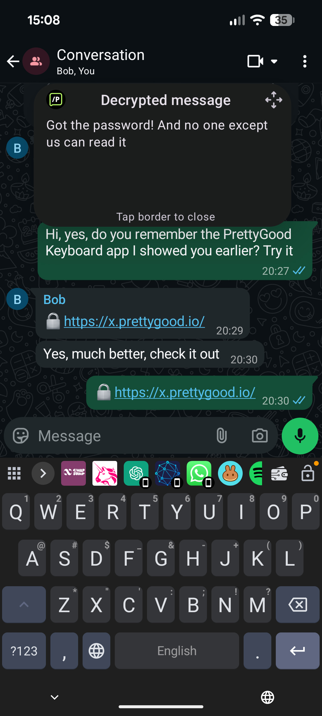 Invisible Message Encryption