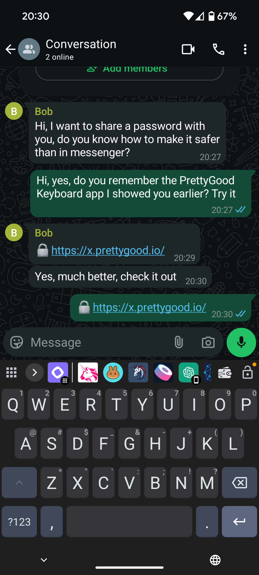 Invisible Message Encryption
